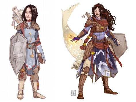 [OC] A level up redesign with Mara, my Knowledge Domain Cleric! - characterdrawing Knowledge Cleric, Dnd Cleric, D D Classes, D D Character Ideas, Dungeons And Dragons Characters, Fantasy Rpg, Sci Fi Art, Dnd Characters, Larp