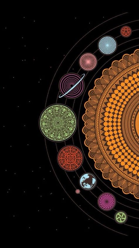 4K Mandala Wallpapers - Top Free 4K Mandala Backgrounds - WallpaperAccess Solar System Mandala, Aesthetic Solar System, Art Iphone Wallpaper, Solar System Wallpaper, System Wallpaper, Wallpaper For Phone, Mandala Wallpaper, The Solar System, Solar System