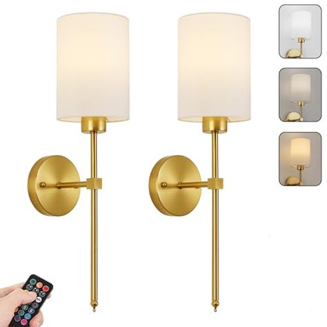 Battery Operated Wall Sconces, Light For Living Room, Bedroom Crafts, Ceiling Fan In Kitchen, Bath Fixtures, Wall Fans, Living Room Lighting, Guest Bedroom, Battery Operated