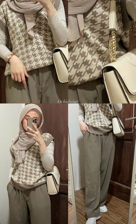 YOUR DAILY IS HIJAB OUTFIT Ootd Sweater Rajut Hijab, Sweater Outfits Hijab, Outfit Rajut, Rajut Outfit, Korean Style Hijab, Ootd Sweater, Ootd Hijab Style, Outfit Hijab Casual, Sweater Rajut