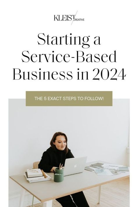 Is starting a business one of your 2024 goals? In this post, I'm sharing the 5 steps to start your own business as a service provider. Starting a service-based business has never been easier when you follow this starting a business guide with step-by-step tips on how to start a service-based business! Whatever your business idea, read the post to learn the essentials of starting your own business today! What Do I Need To Start A Business, Starting A Service Based Business, How To Start A Branding Business, How To Start A Decorating Business, Steps To Opening A Business, Steps To Start A Business, How To Start Your Own Business, How To Start A Business Step By Step, How To Start A Business