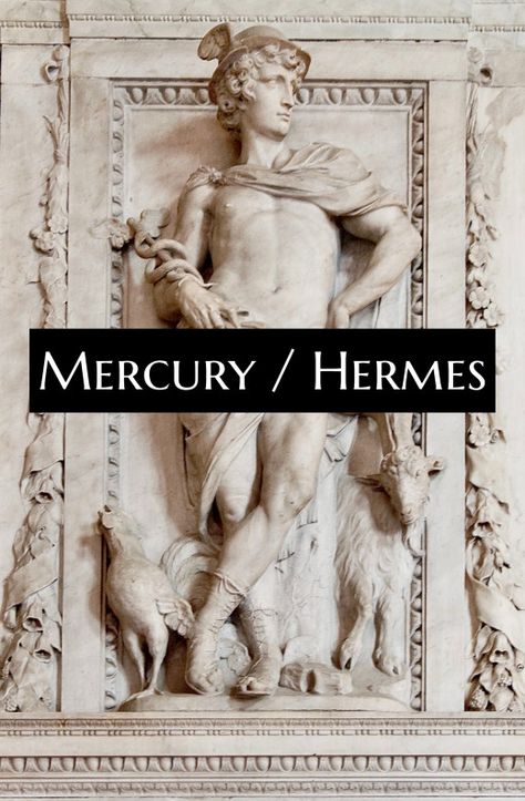 Mercury was borrowed from the Greek Hermes. The archetype itself is hard to trace back. It may be as old as some myths in Mesopotamia. Mercury God Aesthetic, Mercury God, Mercury Mythology, Mercury Witchcraft, Mercury Hermes God, Sacred Well, Roman Names, Gemini And Virgo, Roman Gods