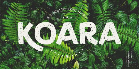 Koara - Webfont & Desktop font « MyFonts Nature Font, Inner Garden, Dark Jungle, Minimal Font, Sans Serif Typeface, Hand Lettering Fonts, Great Fonts, Font Inspiration, Handmade Font