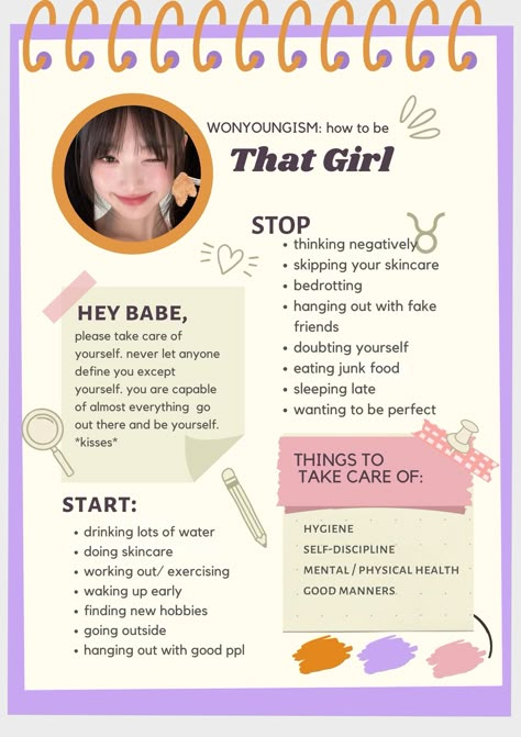 hey girlies! providing wonyoungism tips for self-improvement and self-care for a better life, good grades, good manners and confidence  <33 Woungyism Tips, How To Be Confident At School, Toxic Wonyoungism, Revenge Glow Up, How To Improve Confidence, Being Yelled At, Wonyoungism Tips, Toxic Boss, Improve Confidence