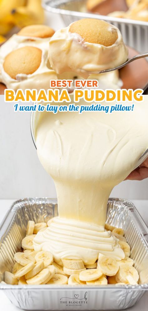 This Banana Pudding recipe is a no-bake dessert that is filled with creamy French pudding, sliced bananas, and vanilla wafers. Essen, Best Ever Banana Pudding, Vanilla Wafer Dessert, French Pudding, Vanilla Wafer Banana Pudding, Best Banana Pudding Recipe, The Best Banana Pudding, Dinner Recepies, Banana Pudding Desserts