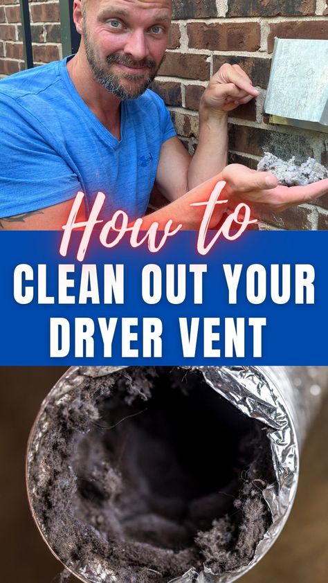 How to Safely Clean Your Dryer Vent: A Step-by-Step Guide Dryer Vent Ideas, Dryer Vent Solutions, Cleaning Dryer Vent, Dryer Duct Cleaning, Clean Dryer, Dryer Vent Hose, Dryer Vent Cleaning, Washer Dryer Set, Samsung Washer