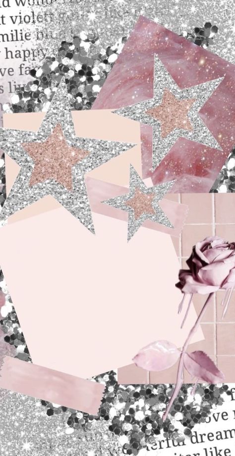 Pink And Grey Phone Wallpaper, Pink Glitter Stars Wallpaper, Star Girl Wallpaper Pink, Aesthetic Pink Pictures For Widgets, Alt Backgrounds Aesthetic, Pink And Silver Wallpaper, Pink Glitter Wallpaper, Silver Wallpaper, Iphone Wallpaper App