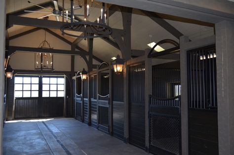 Horse Stalls, Dividers And Gates - Rockin J Equine Horse Stables Interior, Horse Stables Design, Luxury Horse Barns, Horse Stalls Doors, Equine Stables, Equine Barns, Luxury Horse, Stall Fronts, Horse Barn Ideas Stables