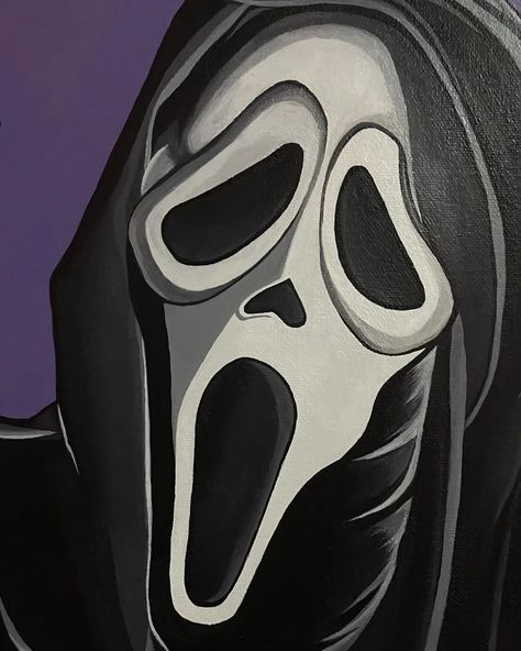 Ghostface, SCREAM 🎭 __________________________ DM for order ✨️ __________________________ . . . . . tags: [ #ghostface #fyp #screammovie #amman #jordan #supportsmallbusiness #canvas #canvaspainting #order ] Ghostface Scream, Amman Jordan, Amman, Insta Posts, Scream, Jordan, Tags, Canvas