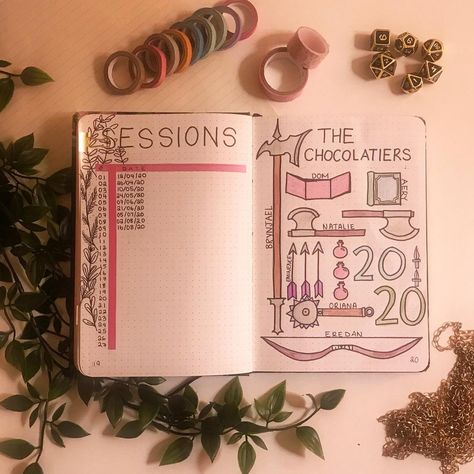 Dnd Journal Aesthetic, Dnd Character Journal Pages, Dnd Dm Journal, Dnd Journal Cover, D&d Notebook, Dnd Journal Pages, Dnd Character Journal Ideas, Dnd Scrapbook, Dnd Bullet Journal