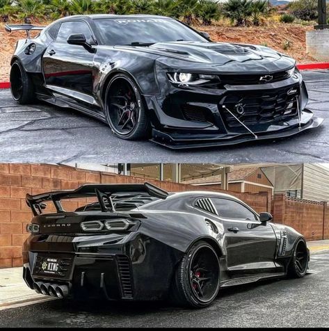 Camaro Zl1 Black, Lt1 Camaro, Custom Camaro, Muscle Cars Mustang, Camaro Car, Super Fast Cars, Top Luxury Cars, Chevy Muscle Cars, Cool Car Pictures