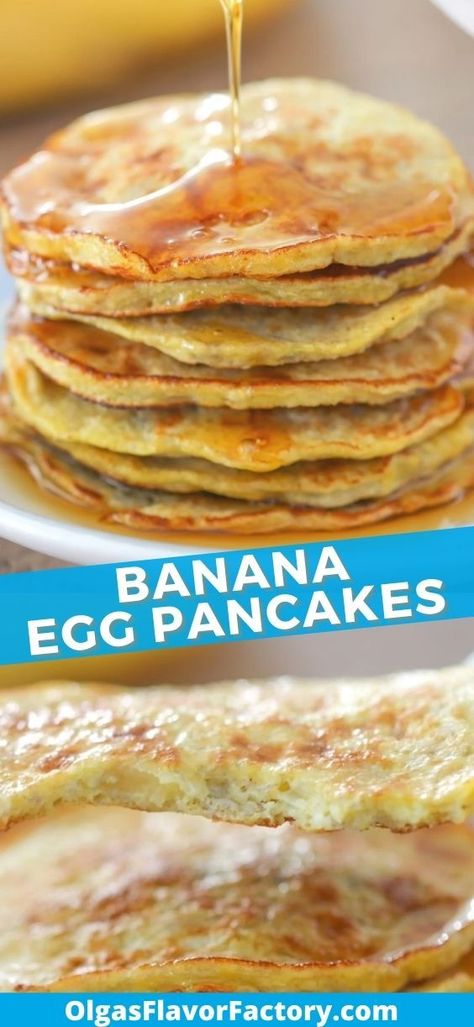 No Flour Banana Pancakes, Banana Egg Pancakes 2 Ingredients, 4 Ingredient Pancakes, Egg Pancakes Recipe, Banana Egg White Pancakes, Banana Pancakes No Flour, Banana And Egg Pancakes, Three Ingredient Pancakes, Banana Egg Pancakes