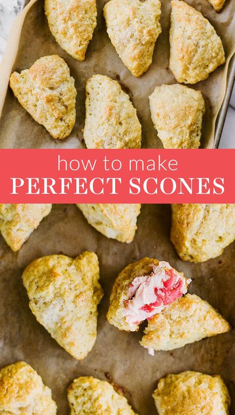 Perfect Scones, Perfect Scones Recipe, Buttermilk Scones, Weight Watcher Desserts, How To Make Scones, Scones Recipe Easy, Scones Easy, Pane Dolce, Scones Recipe