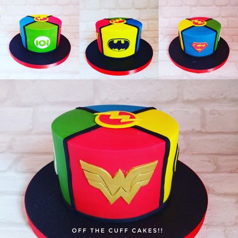 Justice League Cake, 6 Birthday, Leo Birthday, Justice League, Birthday Cakes, Food Ideas, Birthday Cake, Pastel, Cake