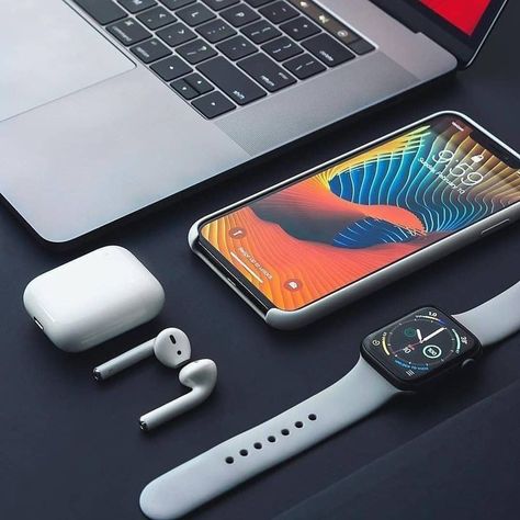 Apple Ecosystem, Apple Aesthetic, Apple Gadgets, Apple Collection, All Apple Products, Apple Iphone Accessories, Iphone Macbook, Airpods Apple, Apple Watch Iphone