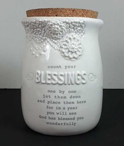 Blessing Jar, Giving Campaign, New Home Quotes, Blessings Jar, Engagement Quotes, Gratitude Jar, Christian Art Gifts, Count Your Blessings, Christmas Wedding Gifts