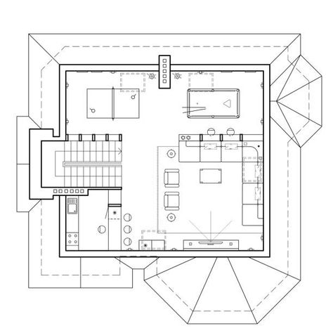 Pool Table Living Room, Plan Of A House, Living Room Top View, Game Room Layout, Kitchen Vector, Cinema Rooms, Attic Floor, Floor Plan Sketch, Architectural Plan