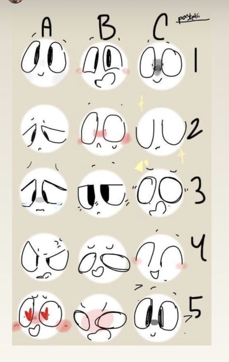 Eye Drawing Cartoon, Nerd And Jock, Digital Doodles, Cartoon Eyes Drawing, Drawing Face Expressions, Tutorials Art, Eye Drawing Tutorials, Face Ideas, Drawing Tutorial Face