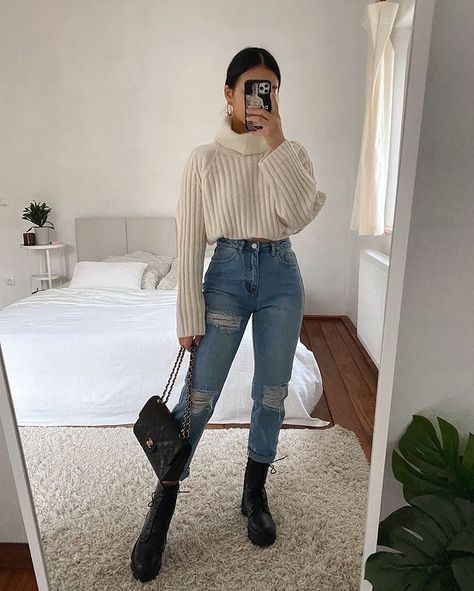 Outfits Con Botas Y Jeans, Outfits Uni, Money Dress, Winter Fashion Outfits Casual, Autumn Outfit, Basic Outfits, Winter Fashion Outfits, Winter Outfit, Outfits Casuales