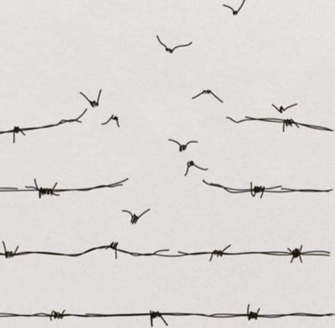 Soyut Sanat Tabloları, Poses References, Barbed Wire, Sumi E, Line Art Drawings, Banksy, Dark Art, Doodle Art, Aesthetic Art