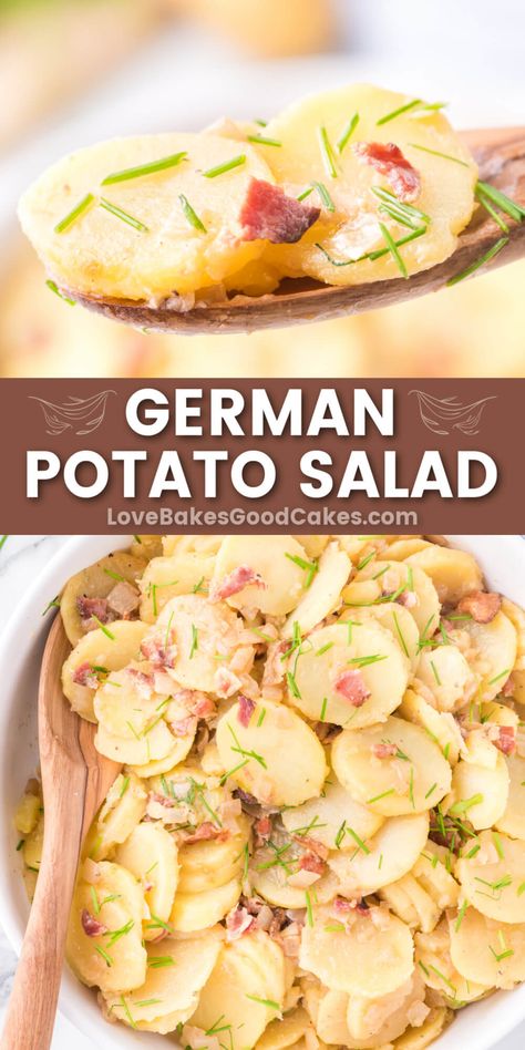 German Potato Salad Recipe Authentic, Authentic German Potato Salad, Quick Foods, German Cooking, Cauliflowers, German Potato, German Potatoes, German Potato Salad, Easy Skillet