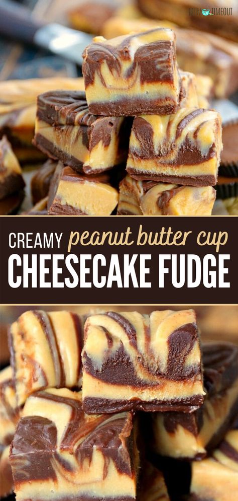 Cheesecake Fudge, Fudge Christmas, Cup Cheesecake, Peanut Butter Cup Cheesecake, Homemade Fudge Recipes, Peanut Butter Fudge Recipe, Mom On Timeout, Dessert Oreo, Fudge Recipes Easy