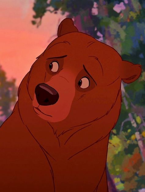 Kenai Hear Me Out Characters, Brother Bear Kenai, Kenai Brother Bear, Bear Brothers, Disney Sidekicks, Brother Bear, Animated Animals, Disney Animals, Disney Addict