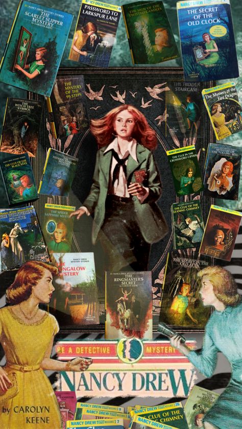 Nancy Drew- Girl Detective 🔎 Nancy Drew Aesthetic, Drew Aesthetic, Nancy Drew Mystery Stories, Nancy Drew Books, Detective Novels, Mystery Stories, Old Clocks, Nancy Drew, Fire Dragon