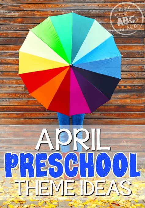 Keep your preschooler learning all month long with this awesome list of April preschool themes! April Preschool, Preschool Planning, Spring Preschool, 1 April, Monthly Themes, Preschool Themes, Tot School, Preschool Curriculum, Preschool Theme