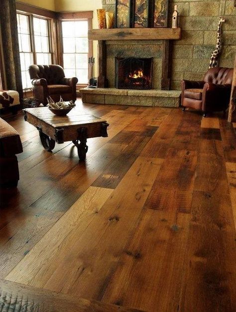 Types Of Wood Flooring, Wood Floors Wide Plank, Wide Plank Flooring, Loft Design, Flooring Ideas, Design Del Prodotto, Rustic Living, Wide Plank, Hardwood Flooring