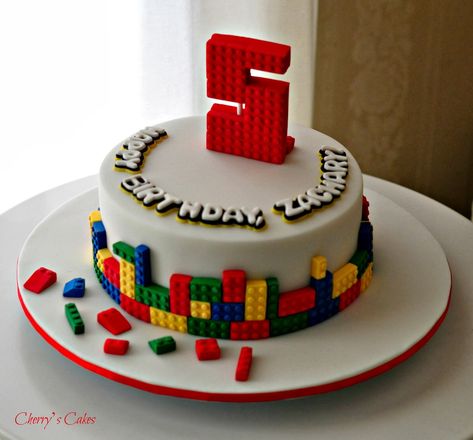 Lego City Cakes, Lego Torte, Lego Themed Cake, Easy Minecraft Cake, Lego Birthday Cake, 5th Birthday Cake, Pirate Cake, Sweet 16 Cakes, Lego Cake