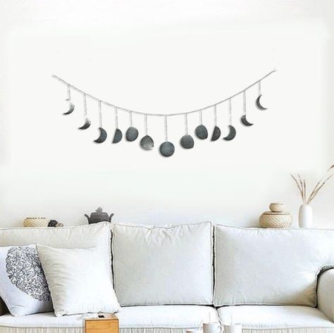 Home Ideas Kitchen, Beautiful Sounds, Moon Wall Decor, Bohemian Wall Decor, Boho Living Room Decor, Moon Wall Art, Boho Room Decor, Moon Decor, Teen Room Decor