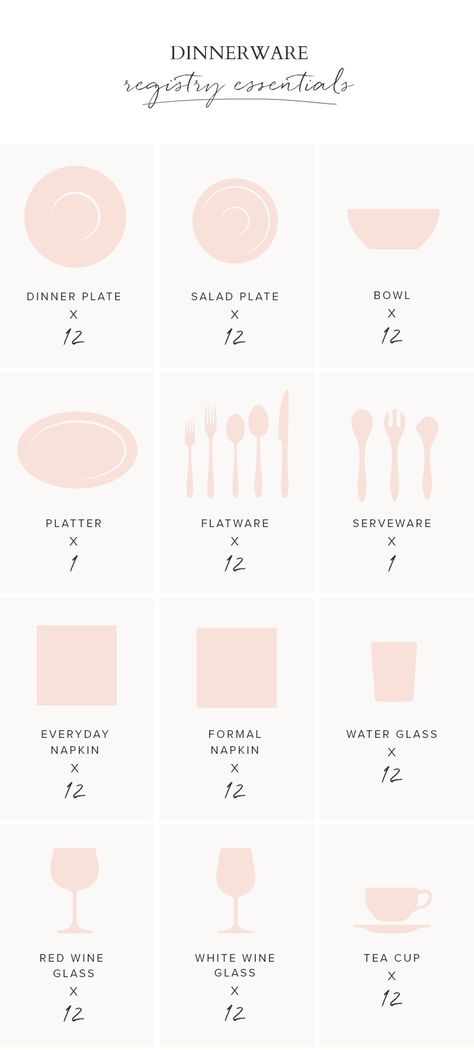 Tableware registry essentials with Crate and Barrel