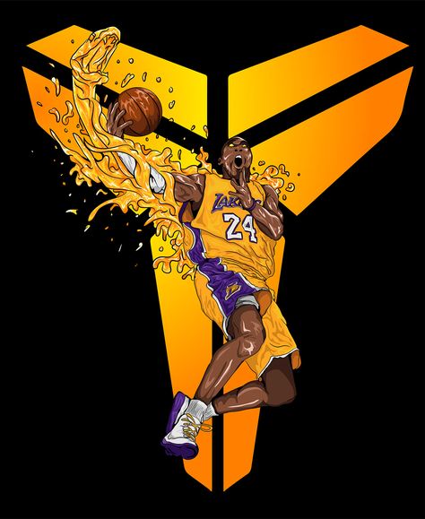 Black Mamba Kobe Bryant illustration on Behance Kobe Bryant Illustration, Black Mamba Kobe Bryant, Black Mamba Kobe, Carton Design, The Goat, Basketball Player, Black Mamba, Angel Numbers, Design Collection