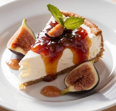 Vinny Di Maria Pistachio Cheesecake Recipe, Italian Custard, National Cheesecake Day, Delicious Cheesecake Recipes, Orange And Almond Cake, Pistachio Cheesecake, Baked Ricotta, Italian Cakes, Fig Cake