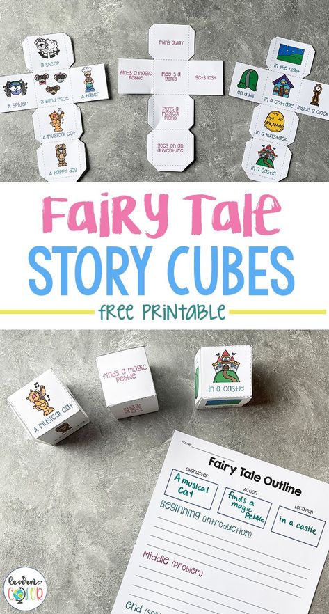 Roll For Character, Fables Activities, Fairy Tales Preschool Activities, Roll A Story, Fairy Tales Preschool, Original Fairy Tales, Fairy Tale Story, Fairy Tale Writing, Fairy Tale Activities