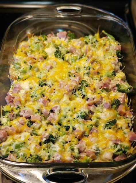 Keto & Low Carb (Easy Recipes) | This stuff is my jam Cubed Ham, Meal Plan Keto, Ham Casserole, Free Keto Meal Plan, Low Carb Easy, Low Carb Casseroles, Low Carb Meal Plan, Low Carb Diet Recipes, Steamed Broccoli