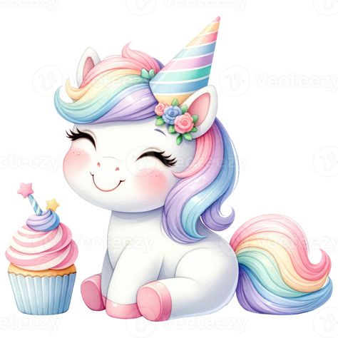 AI generated Unicorn in rainbow and white colors for baby and girls birthday party Baby Unicorn Party, Unicorn Picture, Unicorn Wallpaper Cute, Cute Rainbow Unicorn, Wedding Card Design Indian, Unicorn Images, Unicorn Png, Unicorns Png, Unicorn Printables