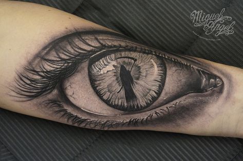 Eye with grim reaper tattoo | Miguel Angel Custom Tattoo Art… | Flickr Octopus Woman, Pocket Clock, Realistic Eye Tattoo, Angel Custom, Lettering Tattoos, Tattoo Eye, Grim Reaper Tattoo, Reaper Tattoo, Behind Blue Eyes