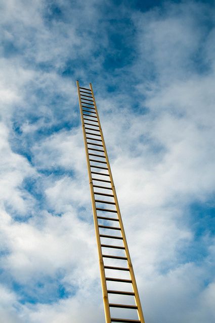 The sky is the limit with your ladder to success!  repinned by http://Transforming-My-Life.com Climbing Aesthetic, Ladder Art, Ladder To Heaven, Art Niche, Wattpad Background, Surealism Art, Contemporary Art Photography, Food Art Photography, Up To The Sky