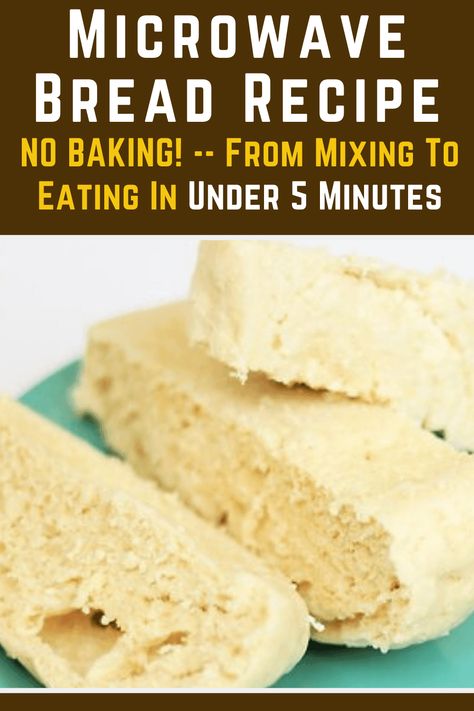 Microwave bread recipe Diy Bushcraft, Survival Checklist, Homesteading Hacks, Microwave Bread, Oven Pancakes, Shtf Preparedness, Green Diy, Mug Recipes, Microwave Cooking