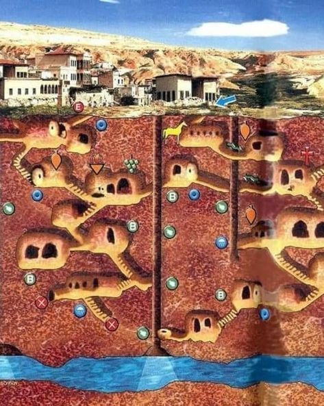 Underground Village, Underground Building, Wine Press, The Burrow, City Logo, Underground Cities, Outside World, Mcm Logo, Jehovah's Witnesses