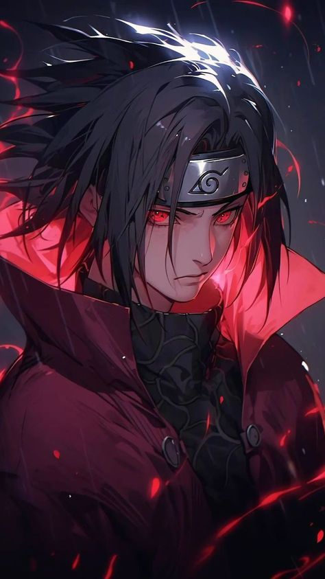 Itachi Akatsuki, رورونوا زورو, Itachi Uchiha Art, Naruto And Sasuke Wallpaper, Naruto Images, Anime Ninja, Naruto Uzumaki Art, Cool Anime Backgrounds, Anime Shadow