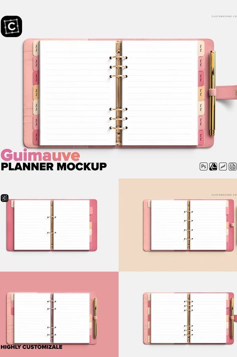 Guimauve Ring Binder Planner Mockup, Mockups Mock Up, Ring Binder Planner, Planner Mockup, Workbook Template, Logo And Branding, Planner Binder, Ring Binder, Digital Products, Digital Planner