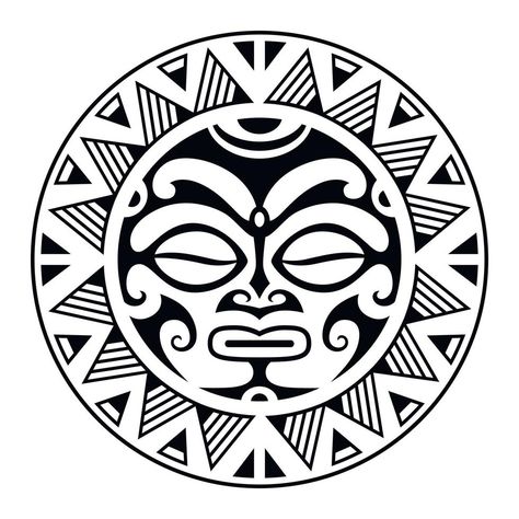 Tattoo Peito, Tattoo Ornament, Polynesian Tattoo Sleeve, Tato Maori, Chef Tattoo, Round Tattoo, Sun Tattoo Designs, Polynesian Tattoo Designs, Maori Tattoo Designs