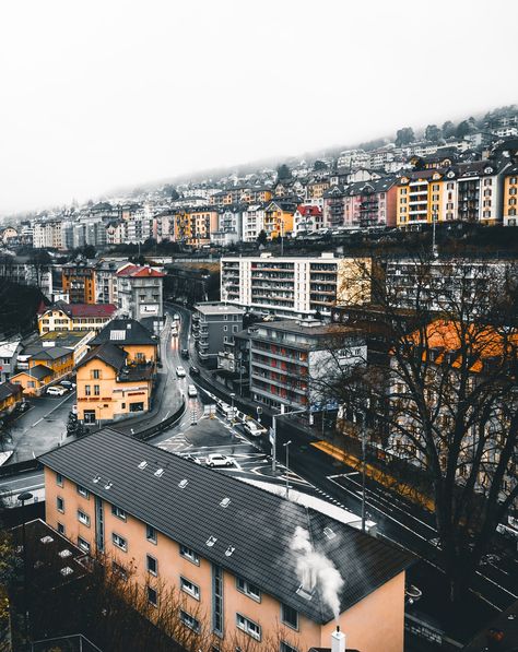 aerial shot photo of buildings photo – Free Building Image on Unsplash Switzerland Itinerary, Switzerland Vacation, Places In Switzerland, Switzerland Cities, Visit Switzerland, Interlaken, Switzerland Travel, Visit Europe, Destination Voyage