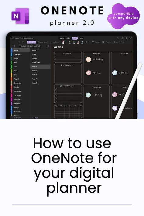 Using OneNote as a Dynamic Digital Planner travelplannertemplatenotion #happyplannerlayout Work Task Organization Time Management, One Note Tips And Tricks, How To Use One Note, One Note Hacks, One Note Templates Planner Free, How To Organize Work Notes, Microsoft Planner Tips, One Note Templates For Work, Free Onenote Templates