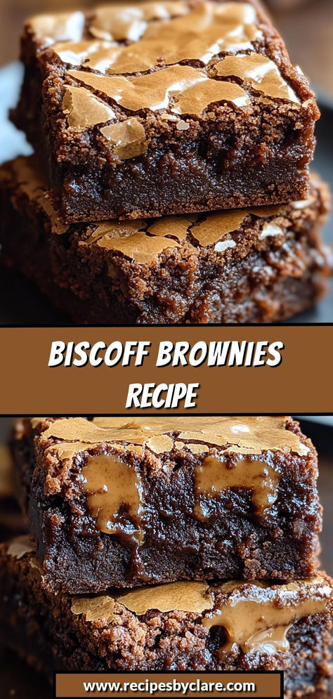 Indulge in these decadent brownies with a delicious Biscoff twist—rich, fudgy, and simply irresistible!

Ingredients:

½ cup unsalted butter
1 cup granulated sugar
½ cup Biscoff spread
½ cup Biscoff cookies, crushed
These brownies combine the classic fudgy texture with the unique, spiced flavor of Biscoff, creating a dessert that's truly indulgent! Biscoff Spread Recipes, Biscoff Cookie Butter Recipes, Biscoff Brownies, Decadent Brownies, Biscoff Recipes, Biscoff Spread, Biscoff Cookies, Brownies Recipe Easy, Spread Recipes