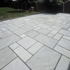 Indian Sandstone Paving, Sandstone Paving Slabs – Stone Paving Direct Paving Tiles, Garden Slabs, Sandstone Paving Slabs, Indian Sandstone, Paving Ideas, Stone Paving, Grey Patio, Outdoor Paving, Concrete Patios