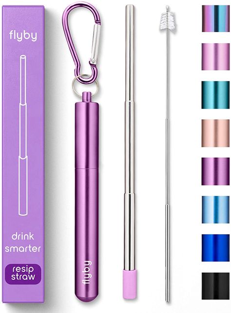 Straw Dispenser, Crockery Design, Reusable Drinking Straw, Steel Straw, Stainless Steel Straws, Metal Straws, Reusable Straw, Kitchen Utensils Gadgets, Steel Water Bottle